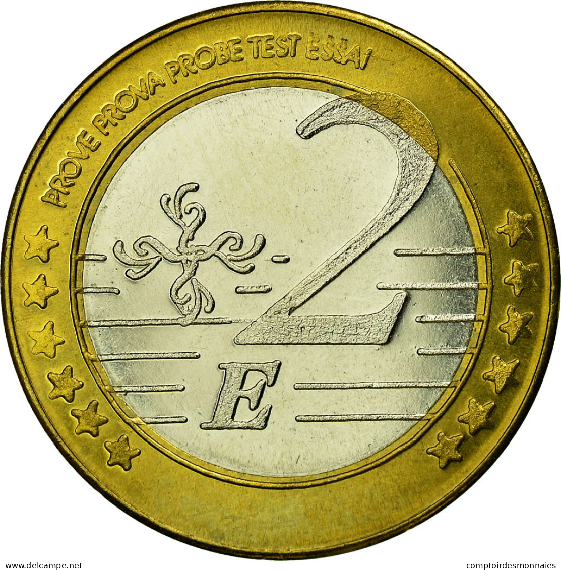 Bélarus, 2 Euro, 2004, SPL, Bi-Metallic - Privatentwürfe