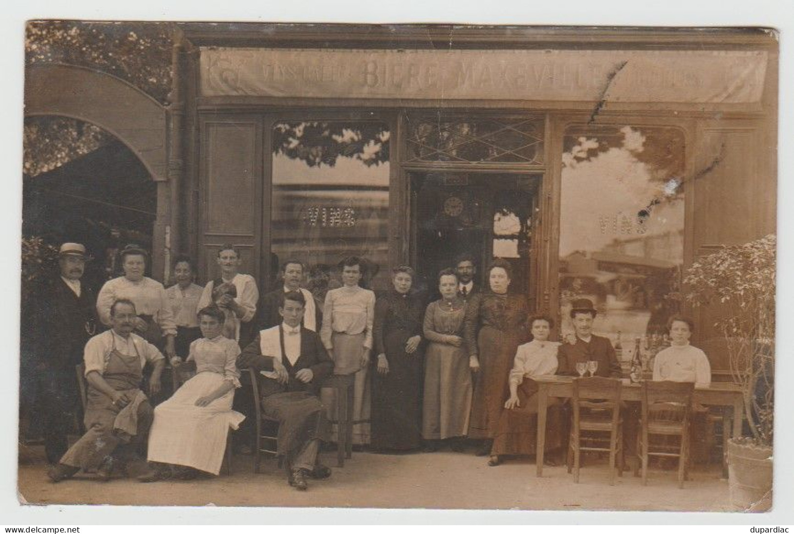 54 - Meurthe Et Moselle /  Carte Photo MAXEVILLE : Terrasse De Café, Vins, Bières. - Maxeville