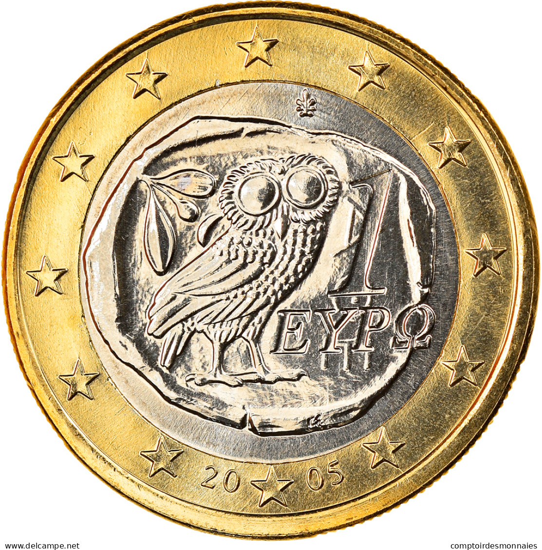 Grèce, Euro, 2005, Athènes, FDC, Bi-Metallic, KM:187 - Griekenland