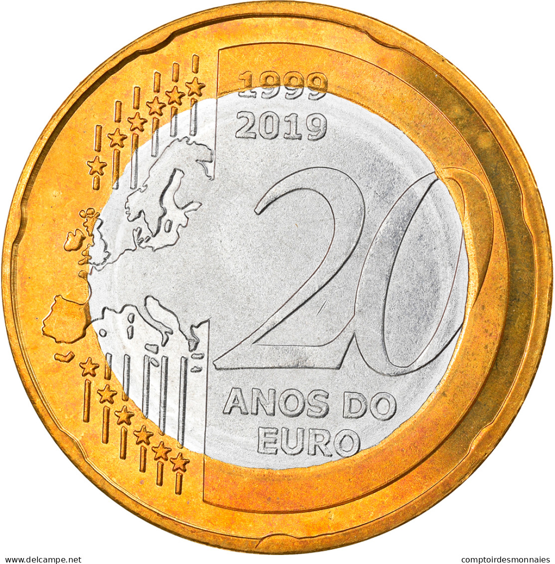 Monnaie, CABINDA, 20th Anniversary, 20 Macutas, 2019, SPL, Bi-Metallic - Angola