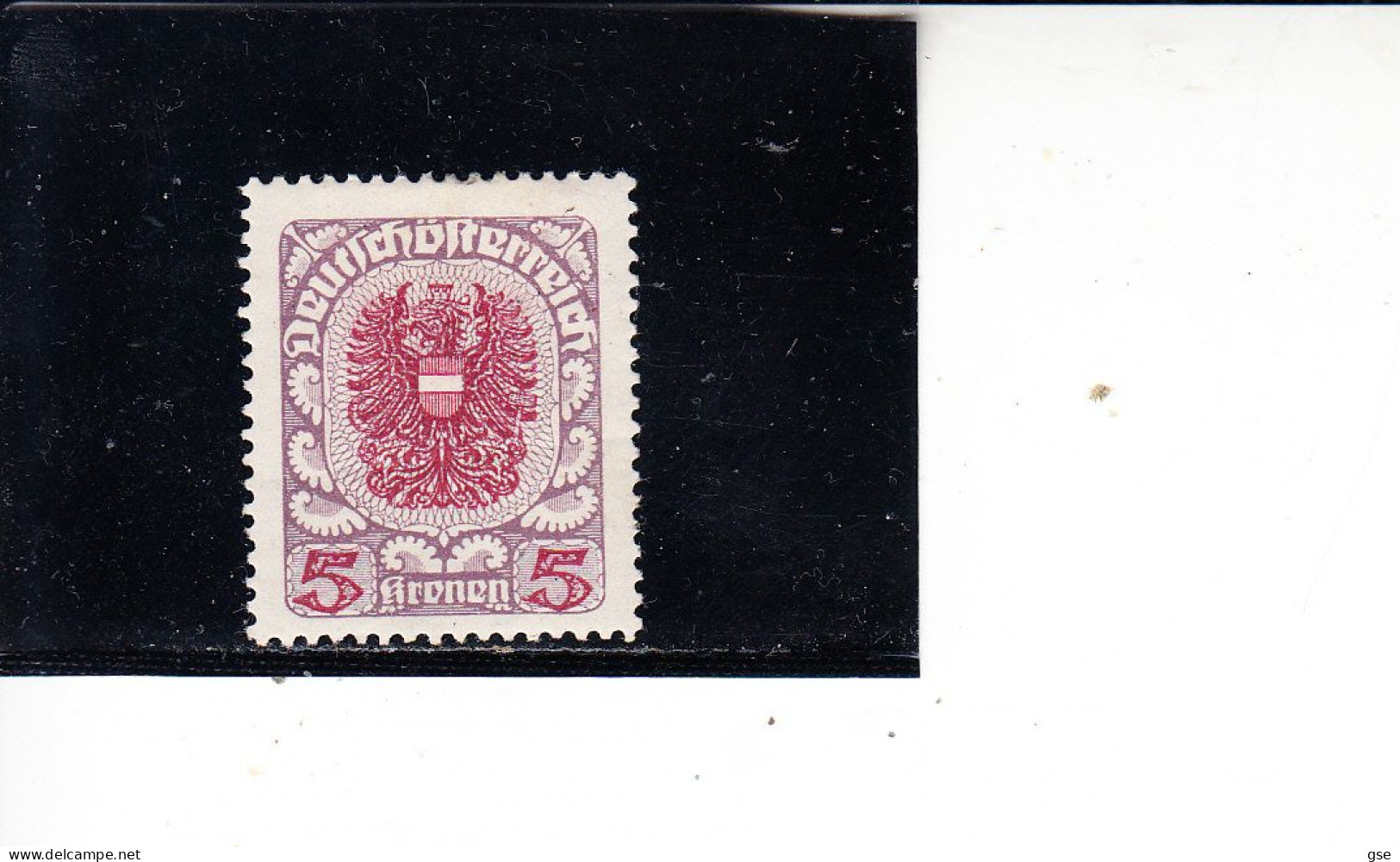 AUSTRIA  1921 - Unificato  229A*  (L) -  Stemma - Ungebraucht