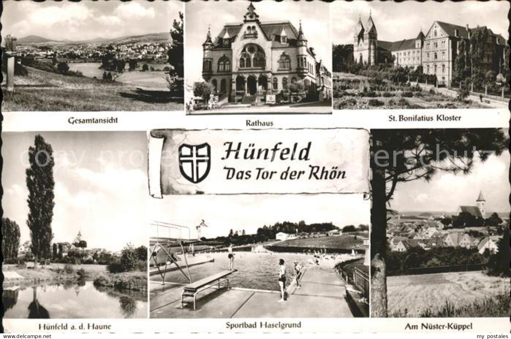 71494380 Huenfeld Rathaus U.Sportbad Haselgrund Huenfeld - Huenfeld
