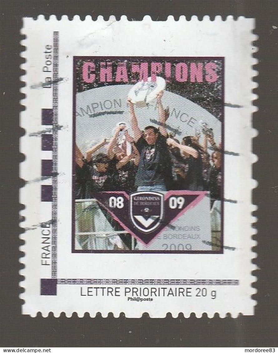 MONTIMBRAMOI GIRONDINS BORDEAUX CHAMPIONS DE FRANCE 2009 - Used Stamps