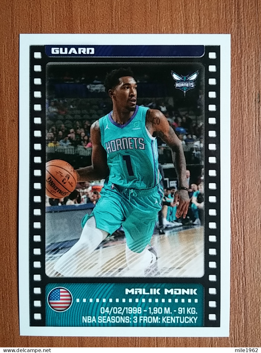 ST 1 - NBA SEASONS 2019-20 Sticker, Autocollant, PANINI, Malik Monk, Charlotte Hornets, No.75 - 2000-Now