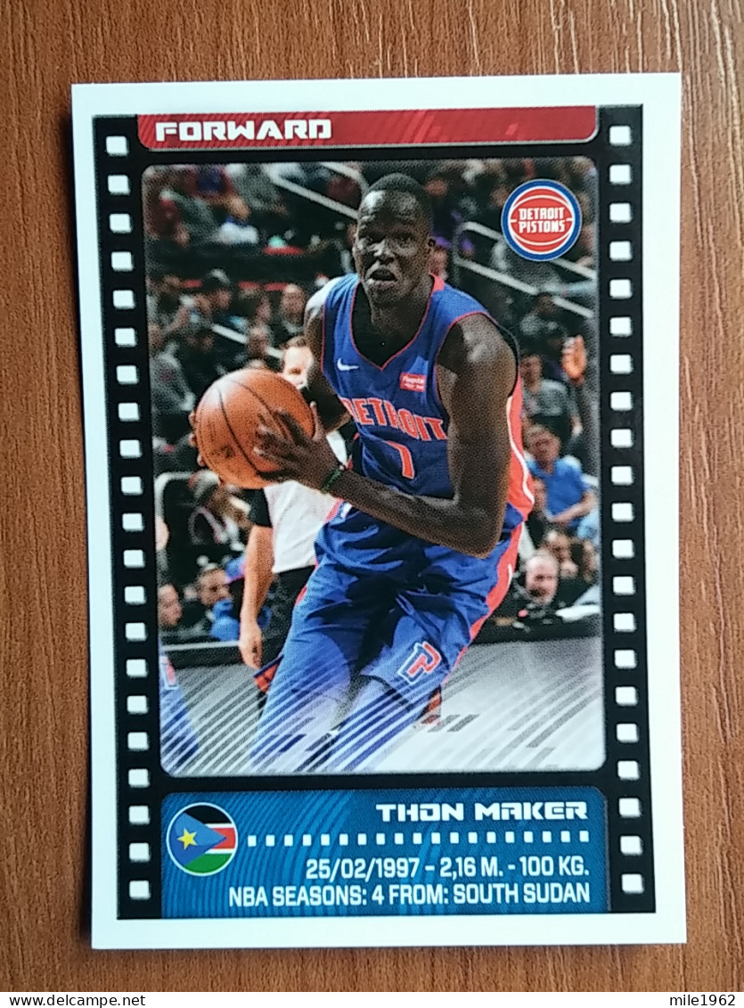 ST 2 - NBA SEASONS 2019-20, Sticker, Autocollant, PANINI, No.115, Thon Maker, Detroit Pistons - 2000-Now