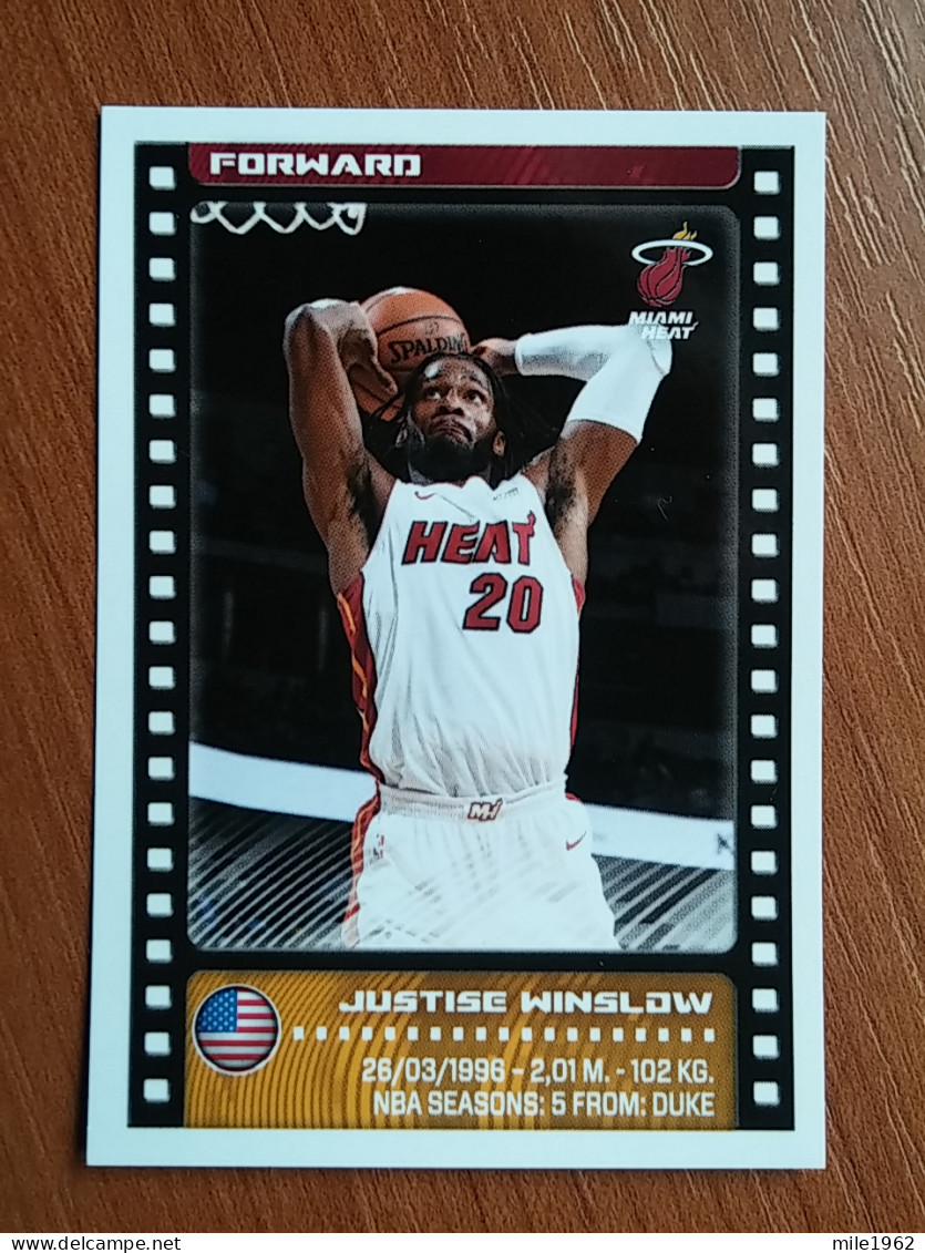 ST 2 - NBA SEASONS 2019-20, Sticker, Autocollant, PANINI, No.143, Justice Winslow, Miami Heat - 2000-Aujourd'hui