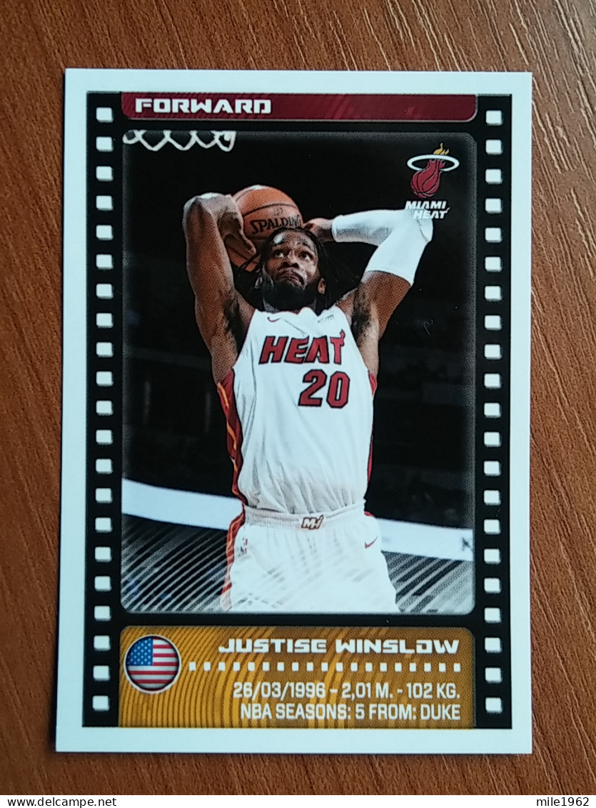 ST 2 - NBA SEASONS 2019-20, Sticker, Autocollant, PANINI, No.143, Justice Winslow, Miami Heat - 2000-Now