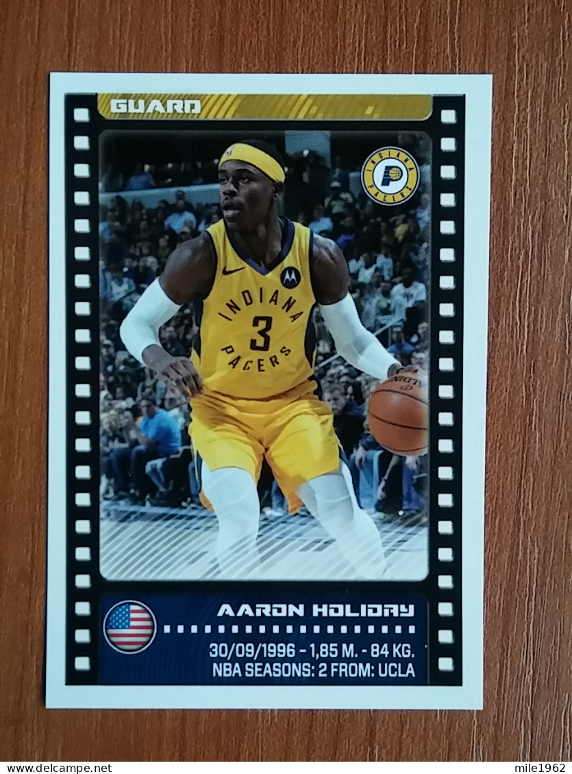 ST 3 - NBA SEASONS 2019-20, Sticker, Autocollant, PANINI, No.124 AaronHoliday, Indiana Pacers - 2000-Aujourd'hui