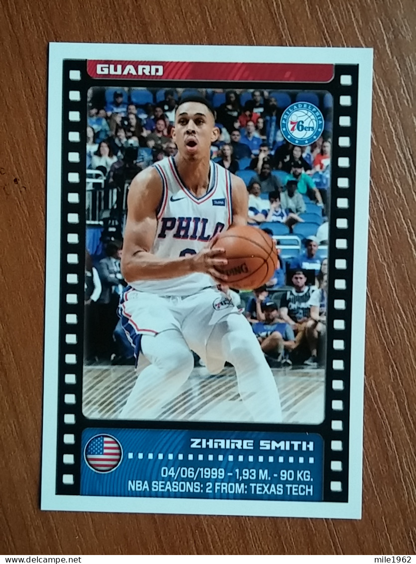 ST 3 - NBA SEASONS 2019-20, Sticker, Autocollant, PANINI, No.195, Zhaire Smith , Philadelphia 76ers - 2000-Aujourd'hui