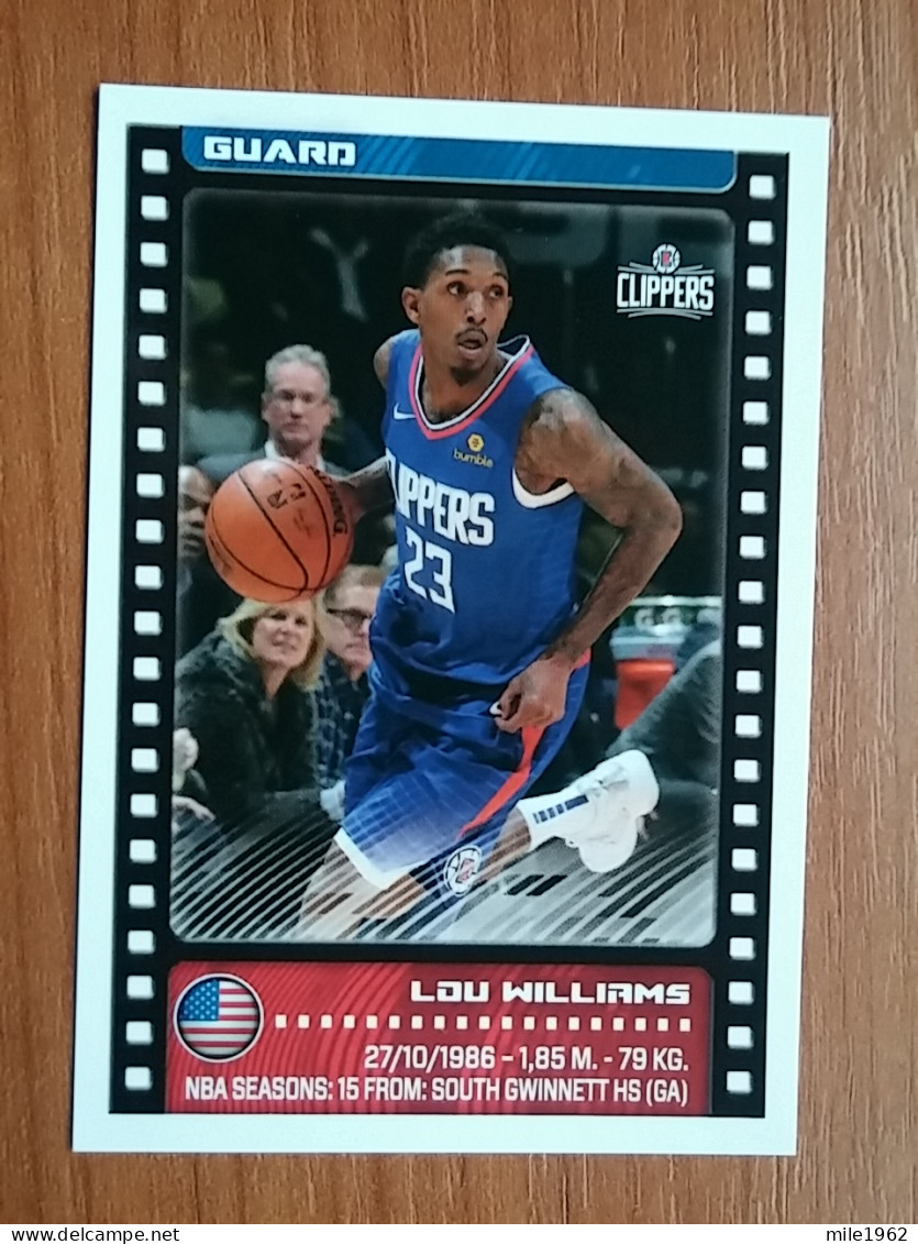 ST 3 - NBA SEASONS 2019-20, Sticker, Autocollant, PANINI, No.285, Lou Williams, Los Angeles Clippers - 2000-Now