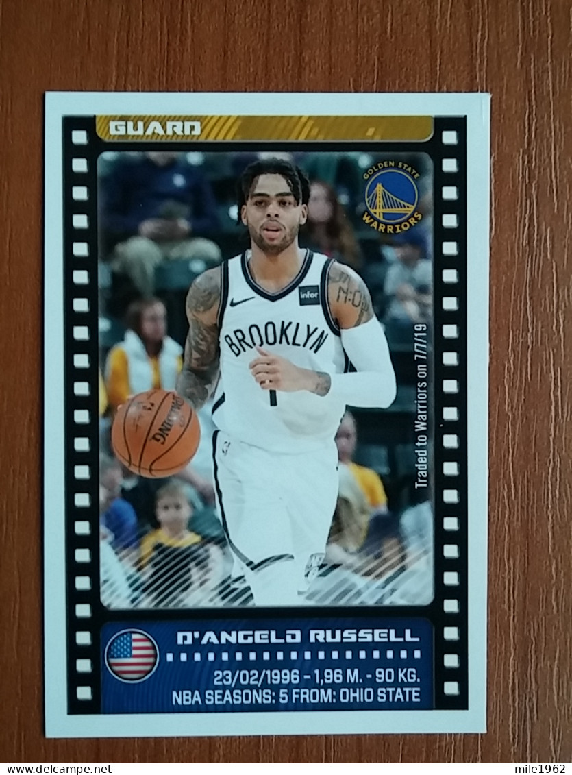 ST 3 - NBA SEASONS 2019-20, Sticker, Autocollant, PANINI, No.259 D'Angelo Russell, Golden State Warriors - 2000-Aujourd'hui