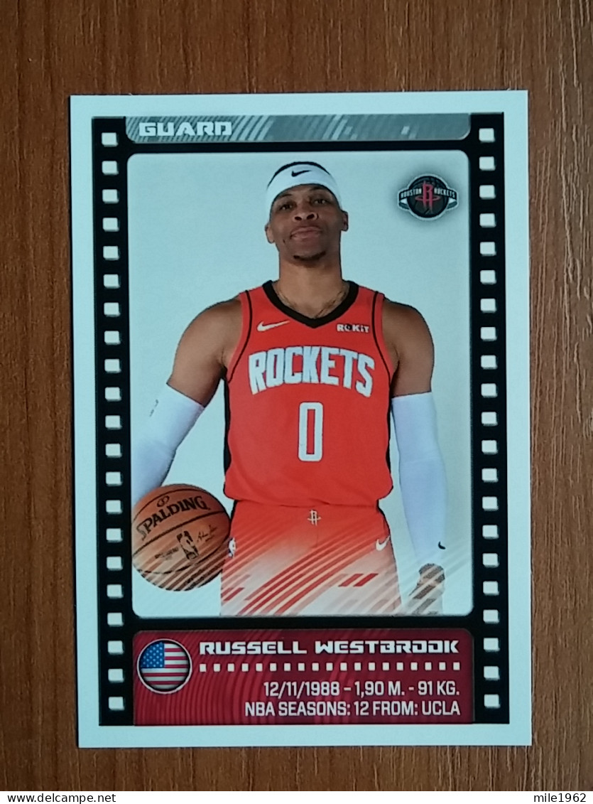 ST 4 - NBA SEASONS 2019-20, Sticker, Autocollant, PANINI, No.273 Russell Westbrook, Houston Rockets - 2000-Now