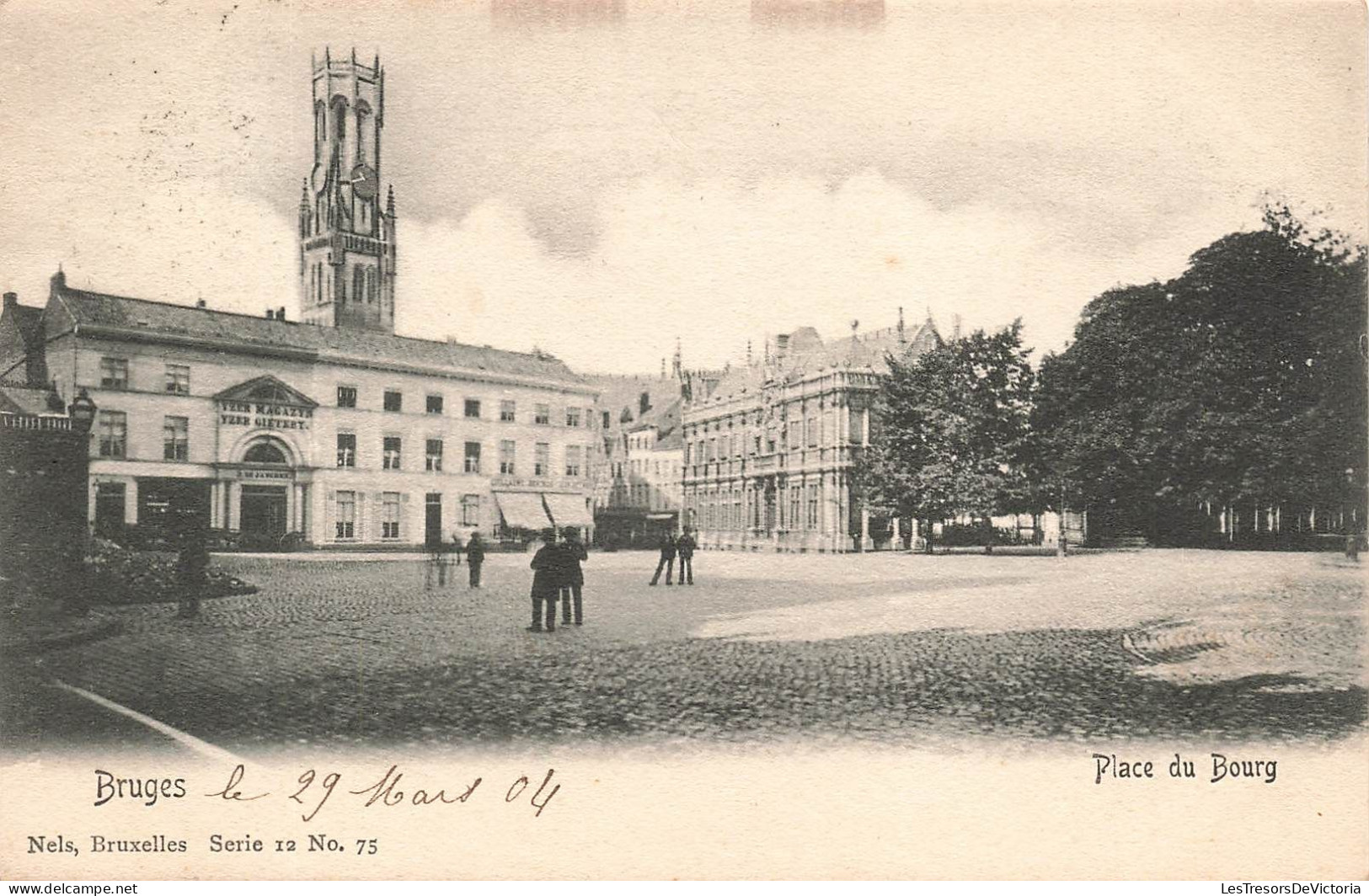 BELGIQUE - Bruges - Vue Sur La Place Du Bourg - Carte Postale Ancienne - Brugge