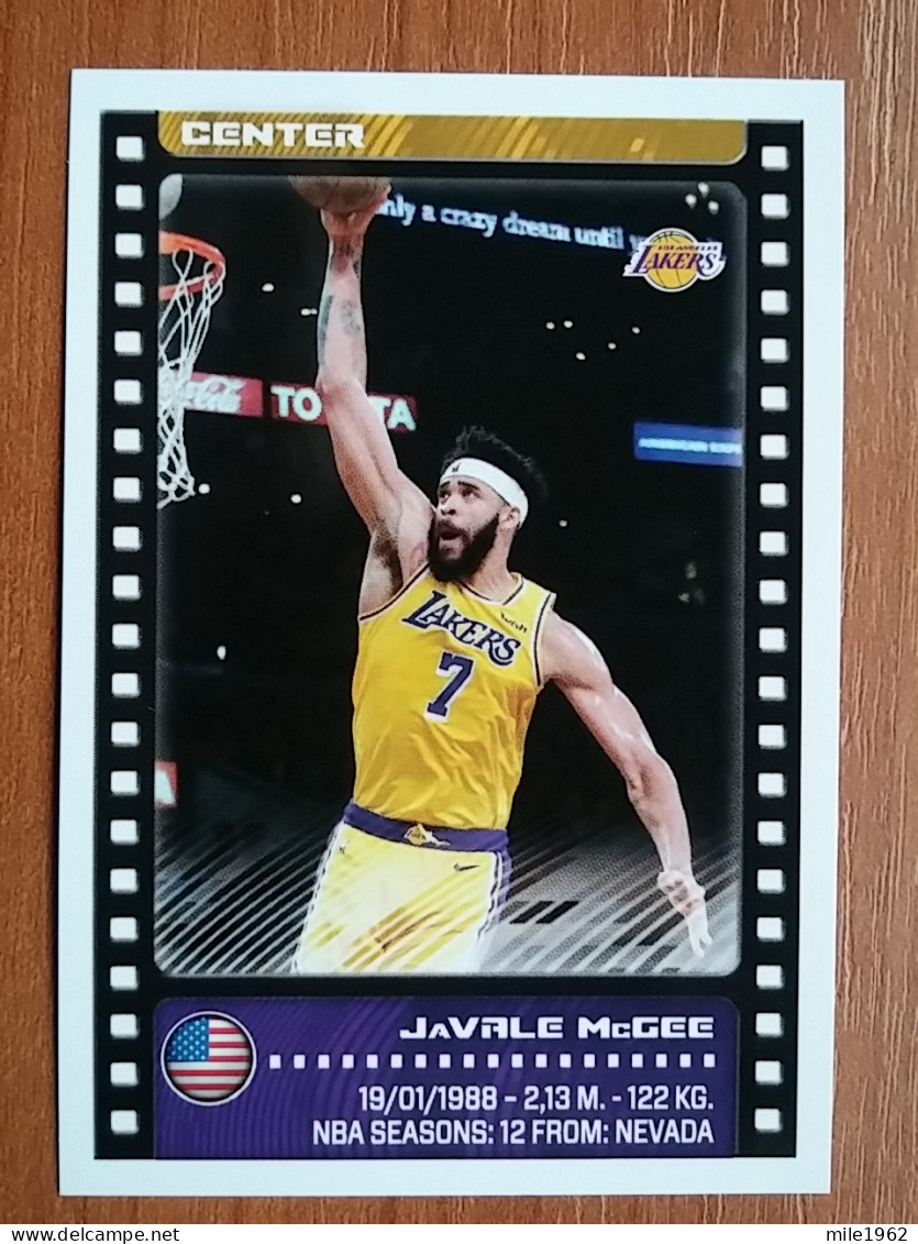 ST 4 - NBA SEASONS 2019-20, Sticker, Autocollant, PANINI, No.299 JaVale KcGee, Los Angeles Lakers - 2000-Now