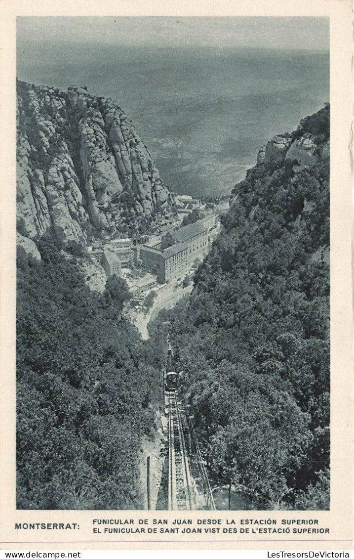 ESPAGNE - Montserrat - Funicular De San Juan Desde La Estacion Superior - Carte Postale Ancienne - Barcelona