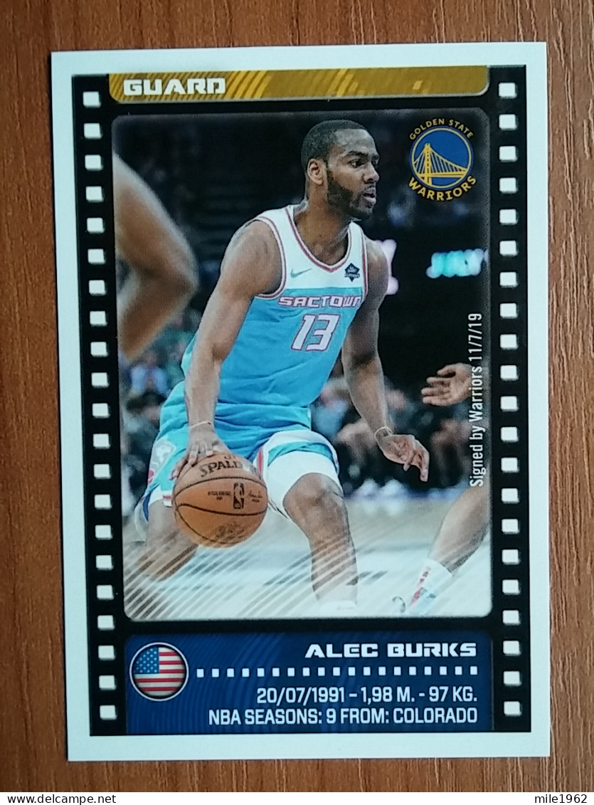 ST 5 - NBA SEASONS 2019-20, Sticker, Autocollant, PANINI, No.253 Alec Burks, Golden State Warriors - 2000-Now