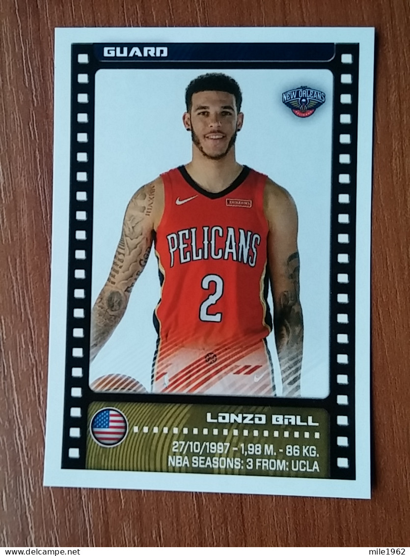 ST 5 - NBA SEASONS 2019-20, Sticker, Autocollant, PANINI, No.331 Lonzo Ball, New Orleans Pelicans - 2000-Aujourd'hui