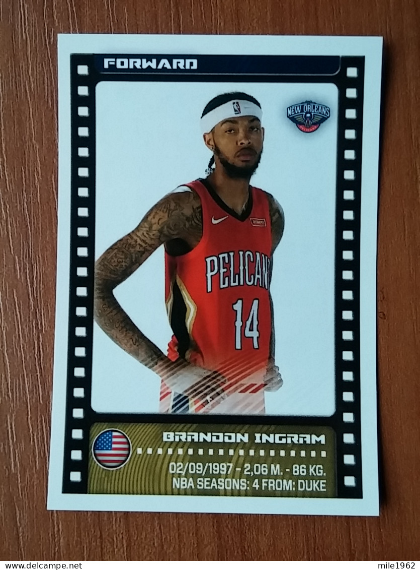 ST 5 - NBA SEASONS 2019-20, Sticker, Autocollant, PANINI, No.335 Ingram Brandon, New Orleans Pelicans - 2000-Aujourd'hui