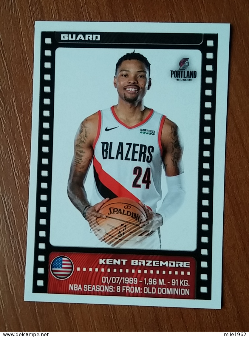 ST 5 - NBA SEASONS 2019-20, Sticker, Autocollant, PANINI, No.370 Kent Bazemore, Portland Trailblazers - 2000-Aujourd'hui