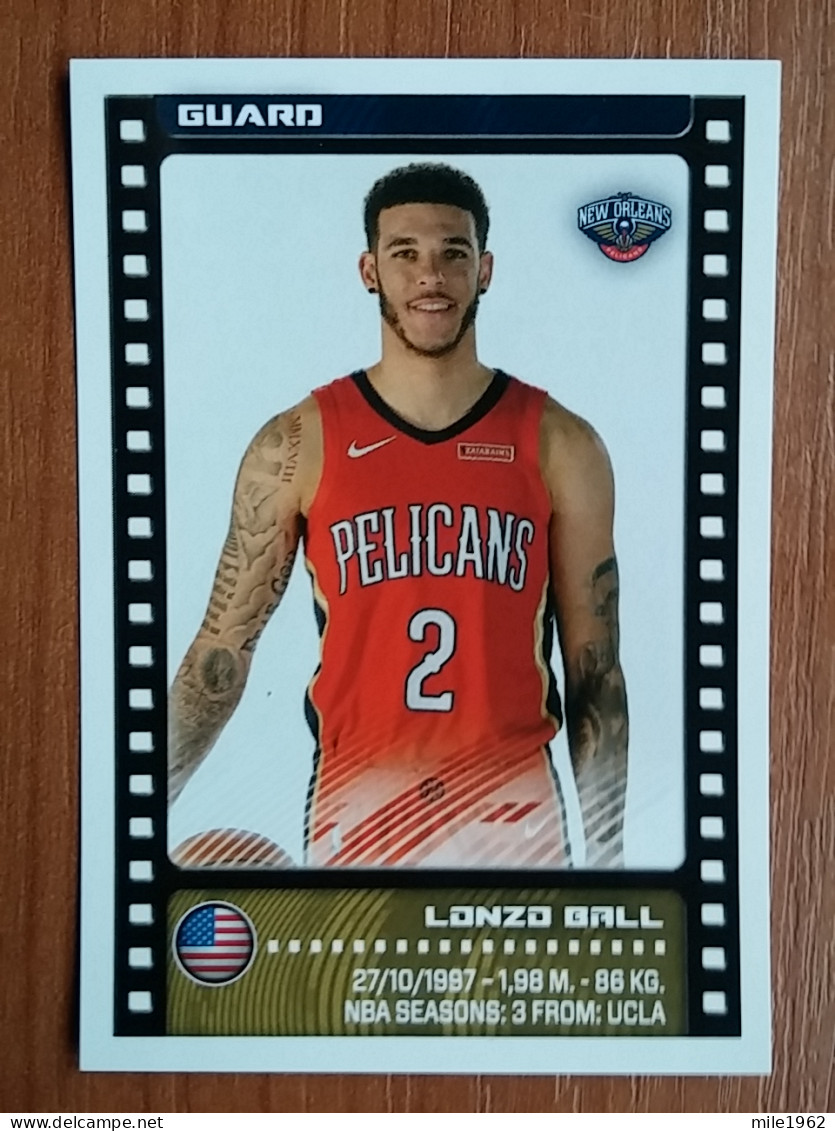 ST 5 - NBA SEASONS 2019-20, Sticker, Autocollant, PANINI, No.331 Lonzo Ball, New Orleans Pelicans - 2000-Now