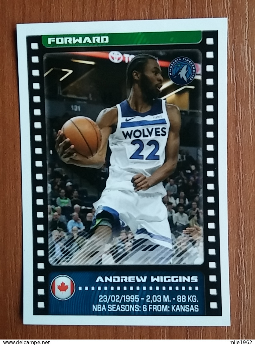 ST 5 - NBA SEASONS 2019-20, Sticker, Autocollant, PANINI, No.325 Andrew Wiggins, Minnesota Timberwolves - 2000-Now