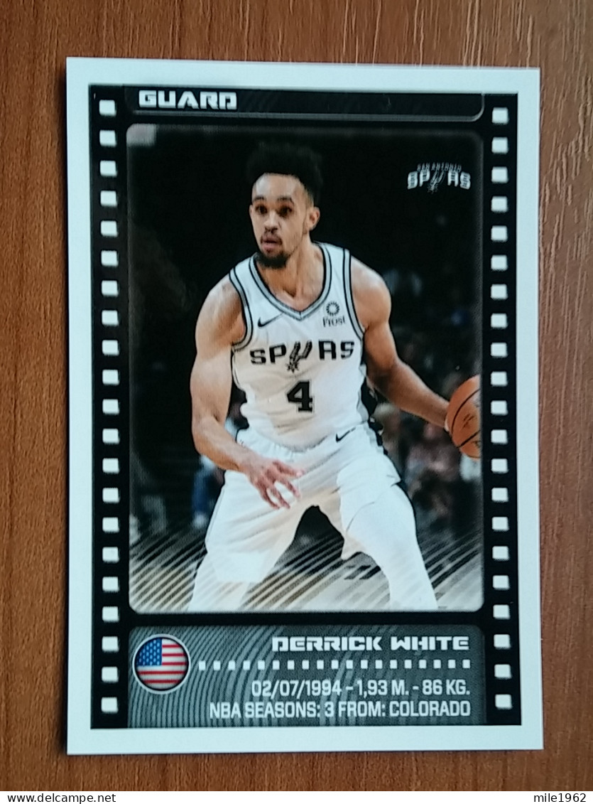 ST 6 - NBA SEASONS 2019-20, Sticker, Autocollant, PANINI, No.403 Derrick White, San Antonio Spurs - Books