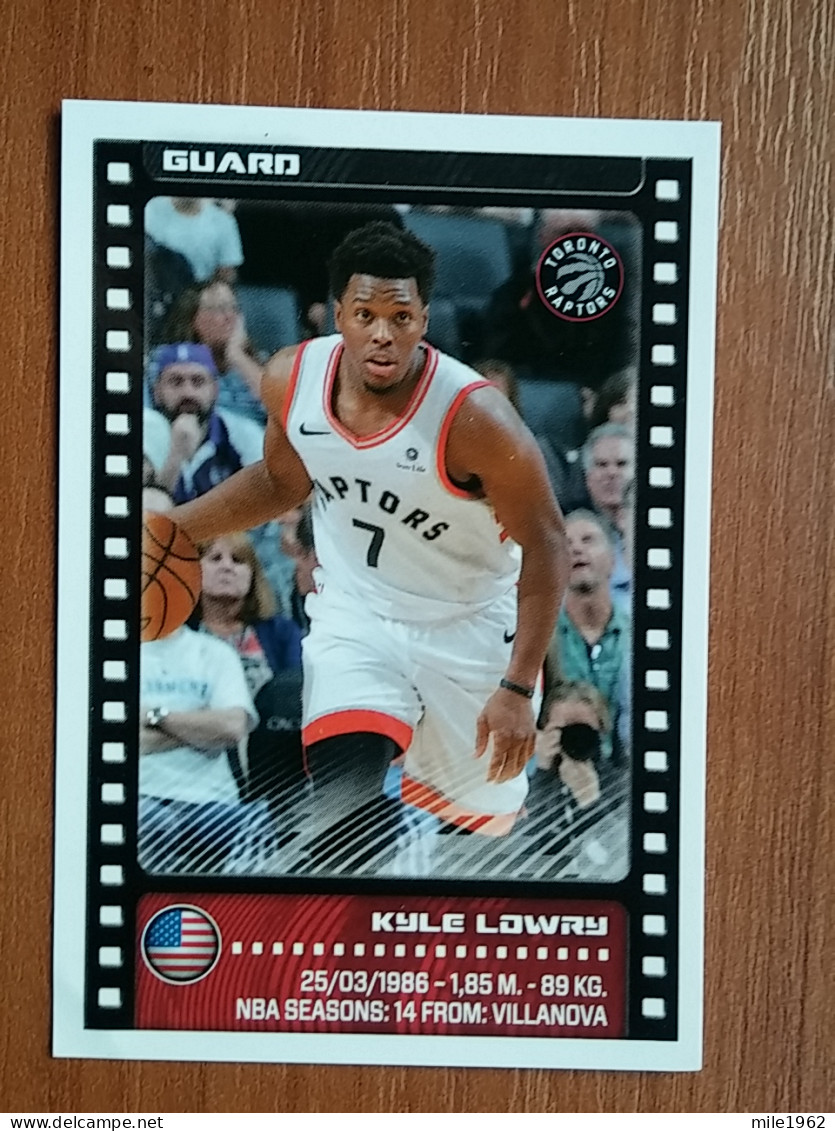 ST 6 - NBA SEASONS 2019-20, Sticker, Autocollant, PANINI, No.205 Kyle Lowry, Toronto Raptors - Books