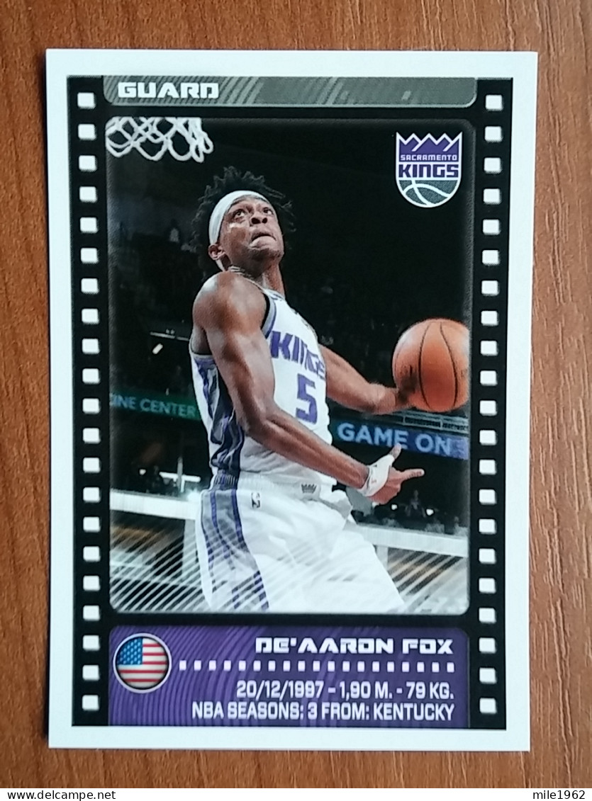 ST 7 - NBA SEASONS 2019-20, Sticker, Autocollant, PANINI, No. 388 De'Aaron Fox Sacramento Kings - Livres