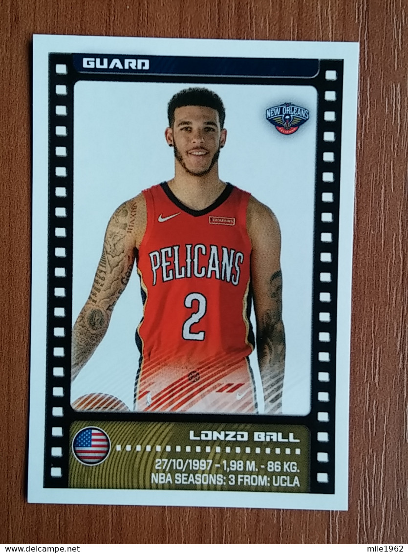 ST 7 - NBA SEASONS 2019-20, Sticker, Autocollant, PANINI, No. 331 Lonzo Ball New Orleans Pelicans - Books