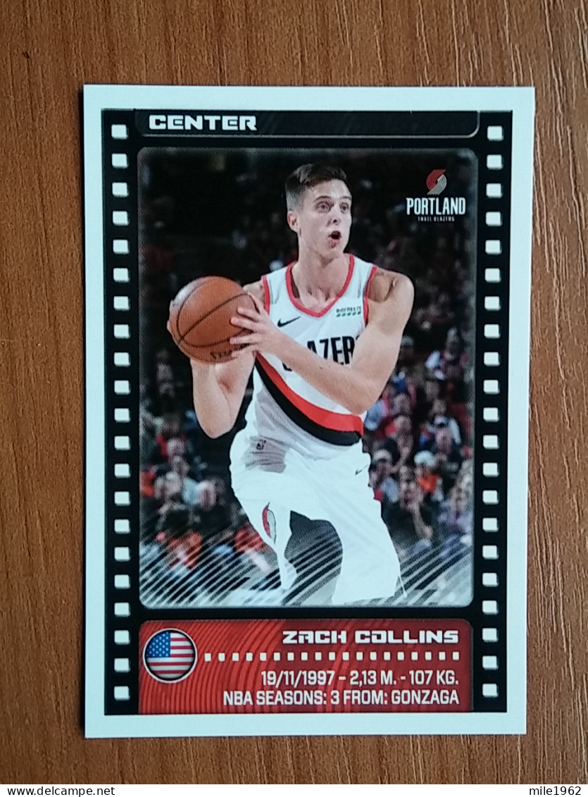 ST 7 - NBA SEASONS 2019-20, Sticker, Autocollant, PANINI, No. 371 Zach Collins Portland Trailblazers - Livres