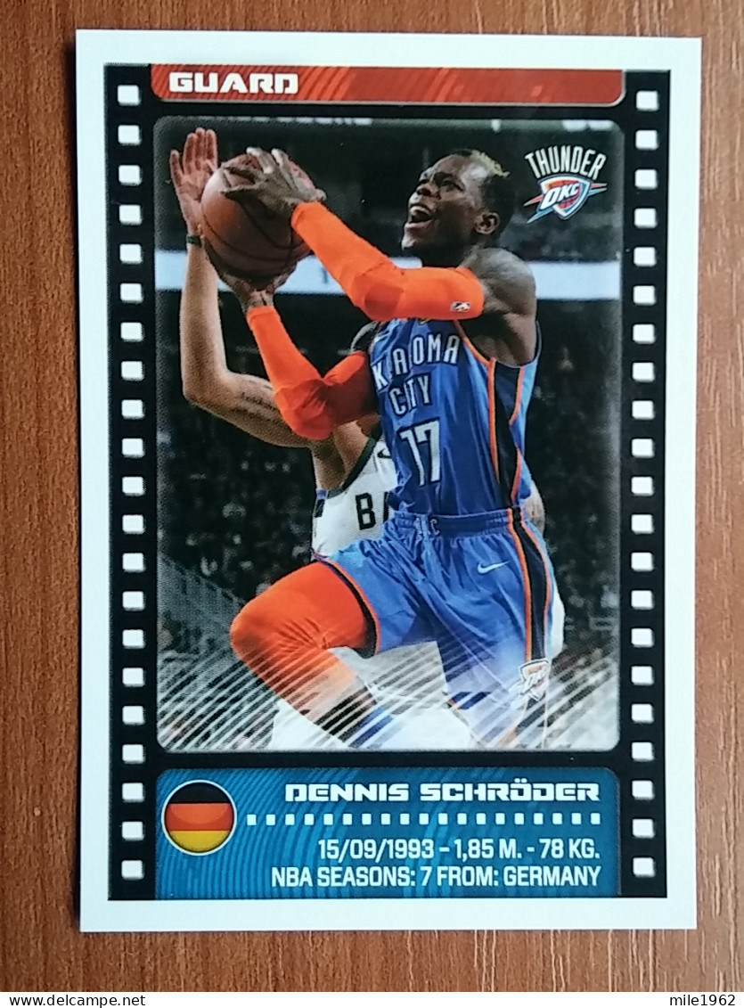 ST 7 - NBA SEASONS 2019-20, Sticker, Autocollant, PANINI, No. 351 Dennis Schröder Oklahoma City Thunder - Books