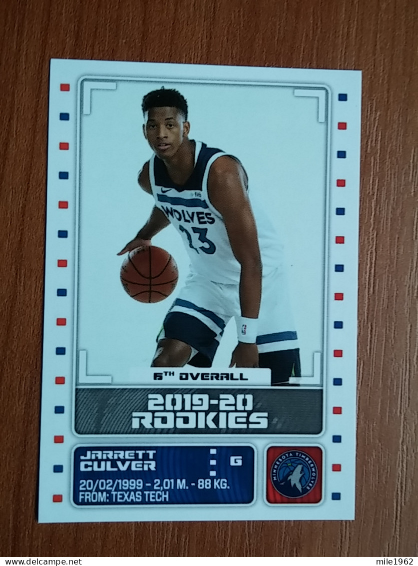 ST 8 - NBA SEASONS 2019-20, Sticker, Autocollant, PANINI, No. 448 Jarrett Culver 2019-20 Rookies - Libros