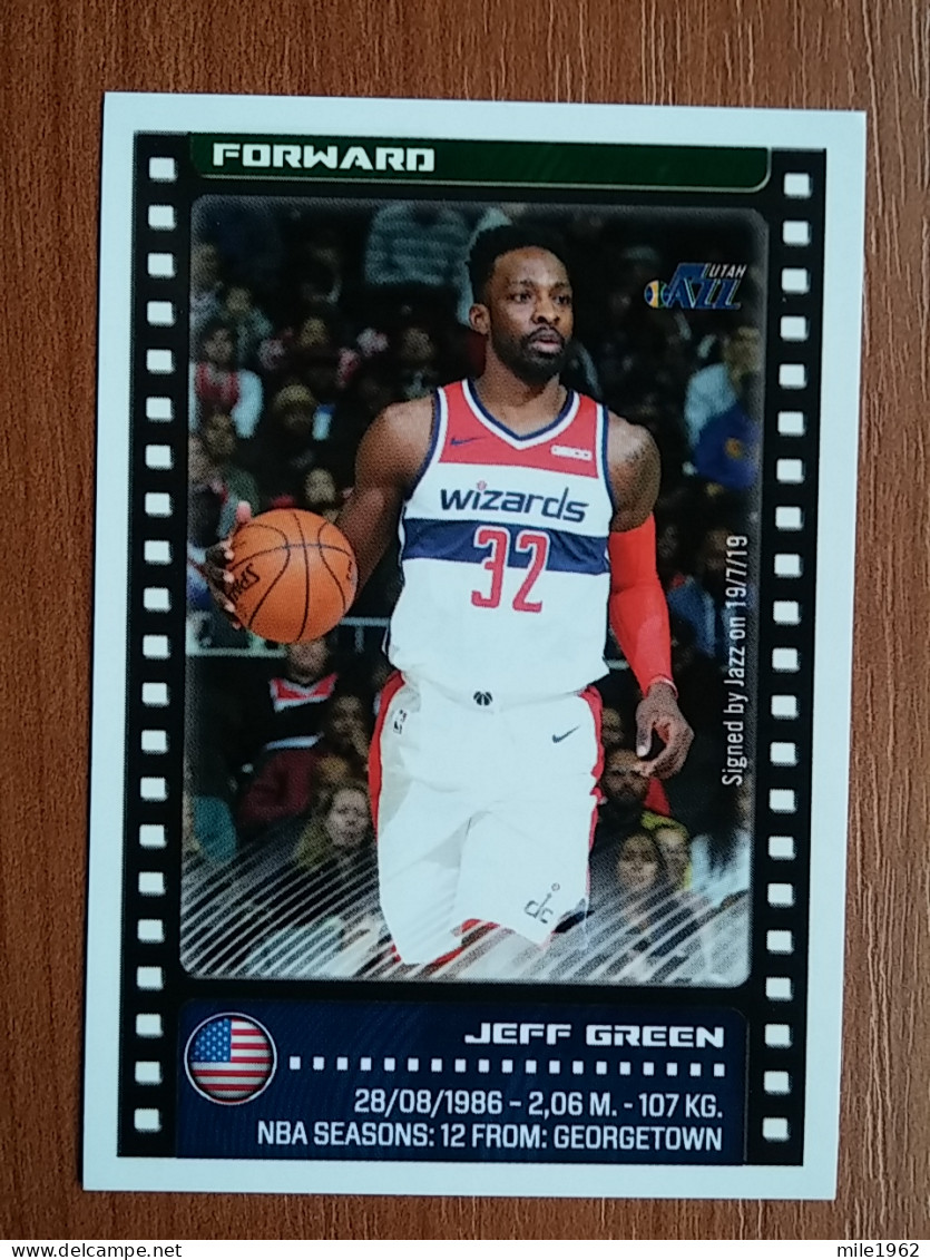 ST 8 - NBA SEASONS 2019-20, Sticker, Autocollant, PANINI, No. 413 Jeff Green Utah Jazz - Livres