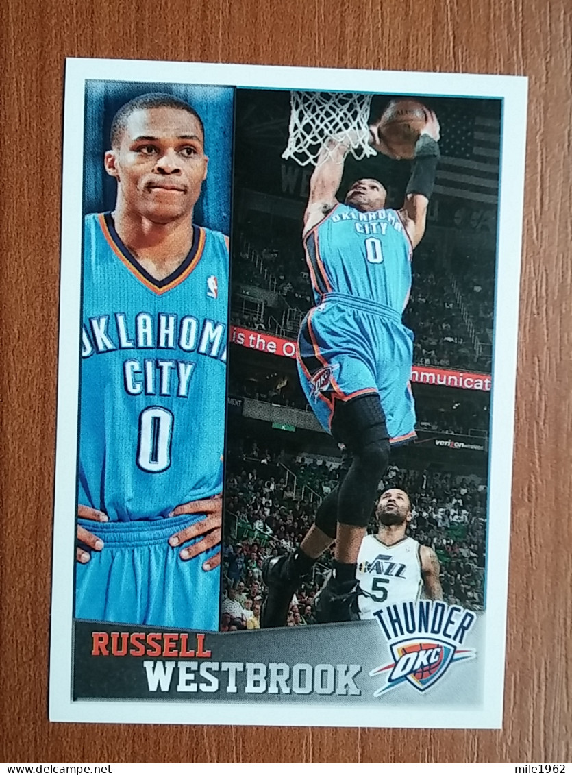 ST 9 - NBA SEASONS 2013-14, Sticker, Autocollant, PANINI, No. 233 Russell Westbrook Oklahoma City Thunder - Livres