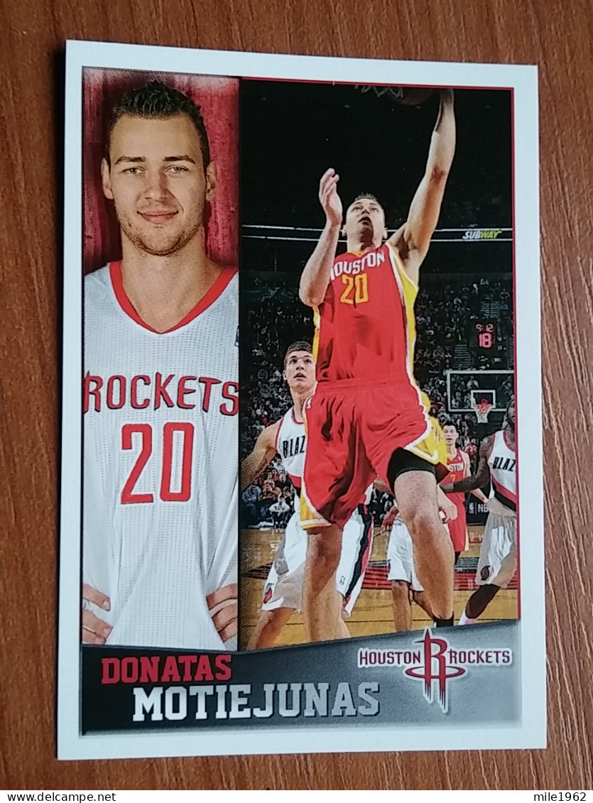 ST 11 - NBA SEASONS 2013-14, Sticker, Autocollant, PANINI, No 168 Donatas Motiejunas Houston Rockets - Livres