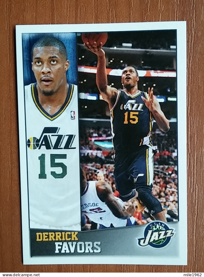 ST 11 - NBA SEASONS 2013-14, Sticker, Autocollant, PANINI, No 246 Derrick Favors Utah Jazz - Books