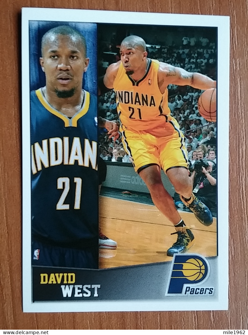 ST 12 - NBA SEASONS 2013-14, Sticker, Autocollant, PANINI, No 90 David West Indiana Pacers - Books