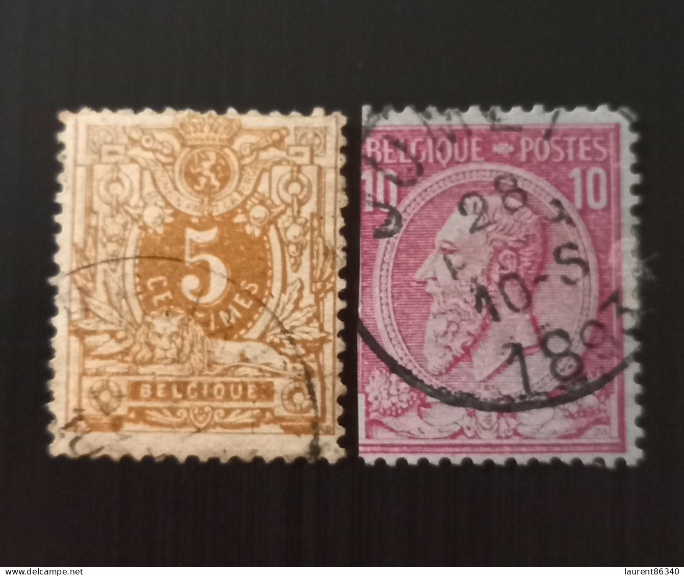 Belgique 1869 -1880 Definitive 1869-1883 - (Type Lion Couché) & 1883 King Leopold II (1835-1909) - 1869-1883 Léopold II