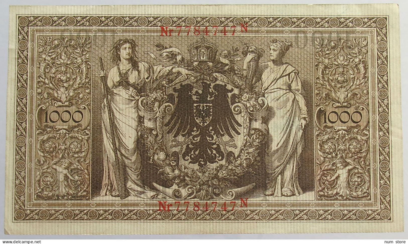 KAISERREICH DEUTSCHE REICHSBANK 1000 MARK 1910  #alb016 0609 - 1.000 Mark