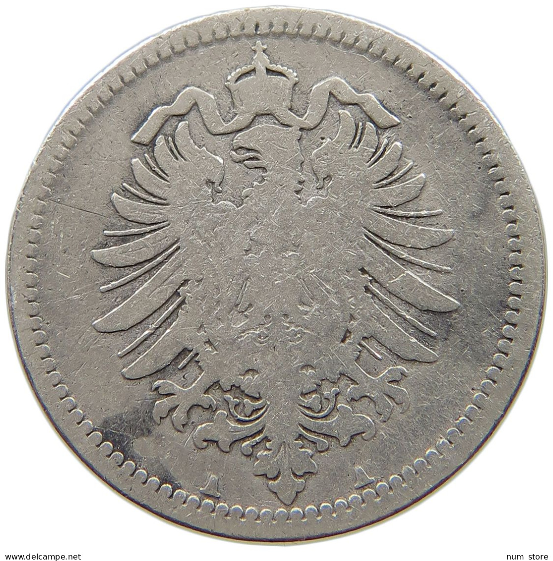 KAISERREICH 50 PFENNIG 1876 A  #a091 0395 - 50 Pfennig