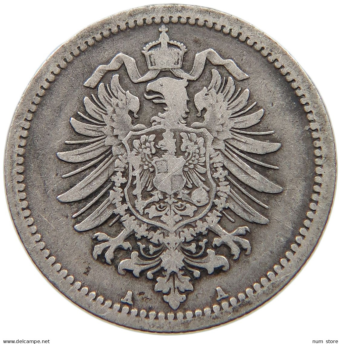 KAISERREICH 50 PFENNIG 1876 A  #a033 0535 - 50 Pfennig