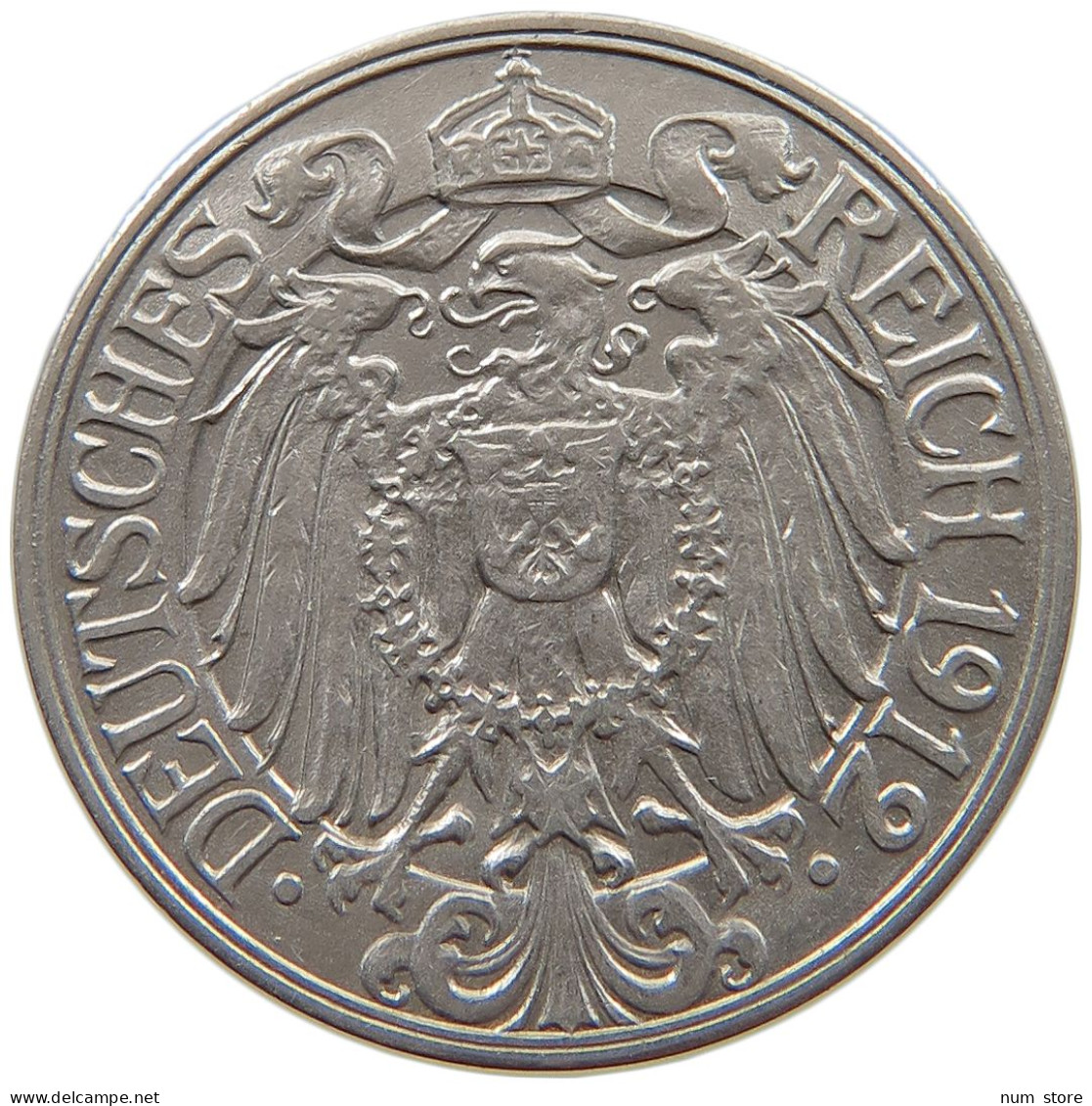 KAISERREICH 25 PFENNIG 1912 D  #a086 0909 - 25 Pfennig