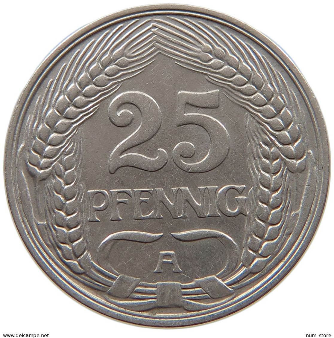 KAISERREICH 25 PFENNIG 1911 A  #a086 0921 - 25 Pfennig