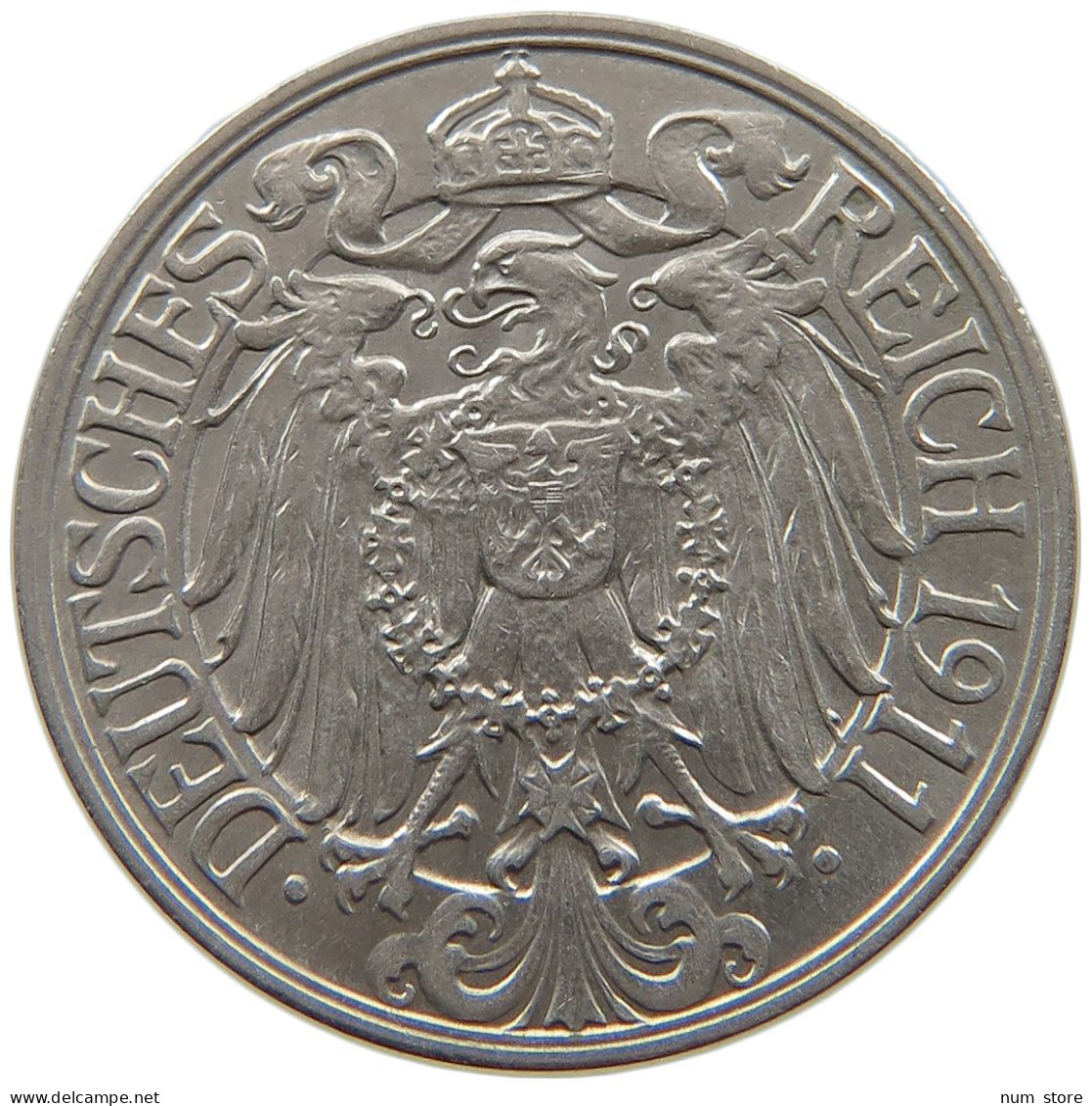 KAISERREICH 25 PFENNIG 1911 A  #a086 0893 - 25 Pfennig