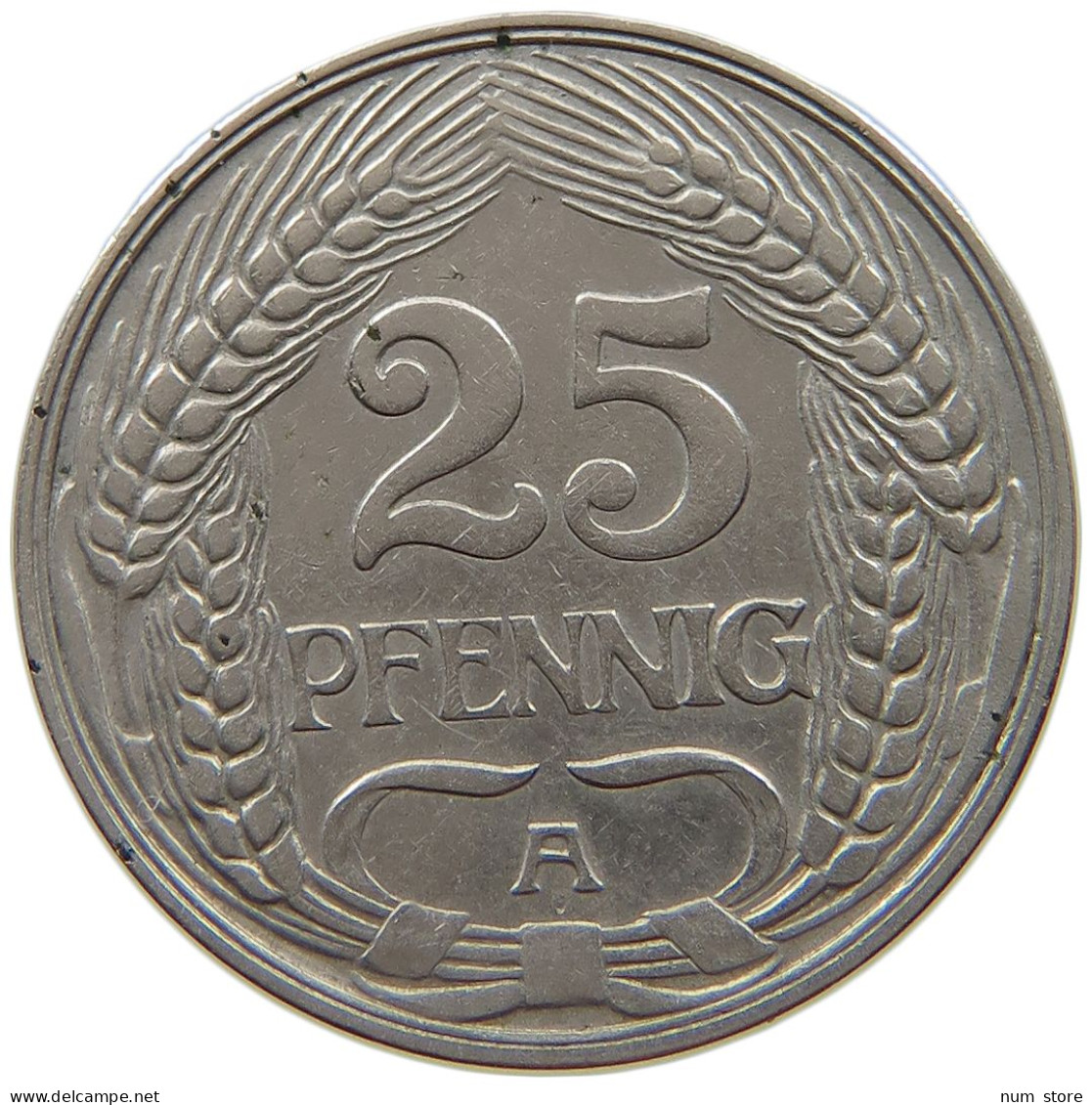 KAISERREICH 25 PFENNIG 1911 A  #a043 0477 - 25 Pfennig