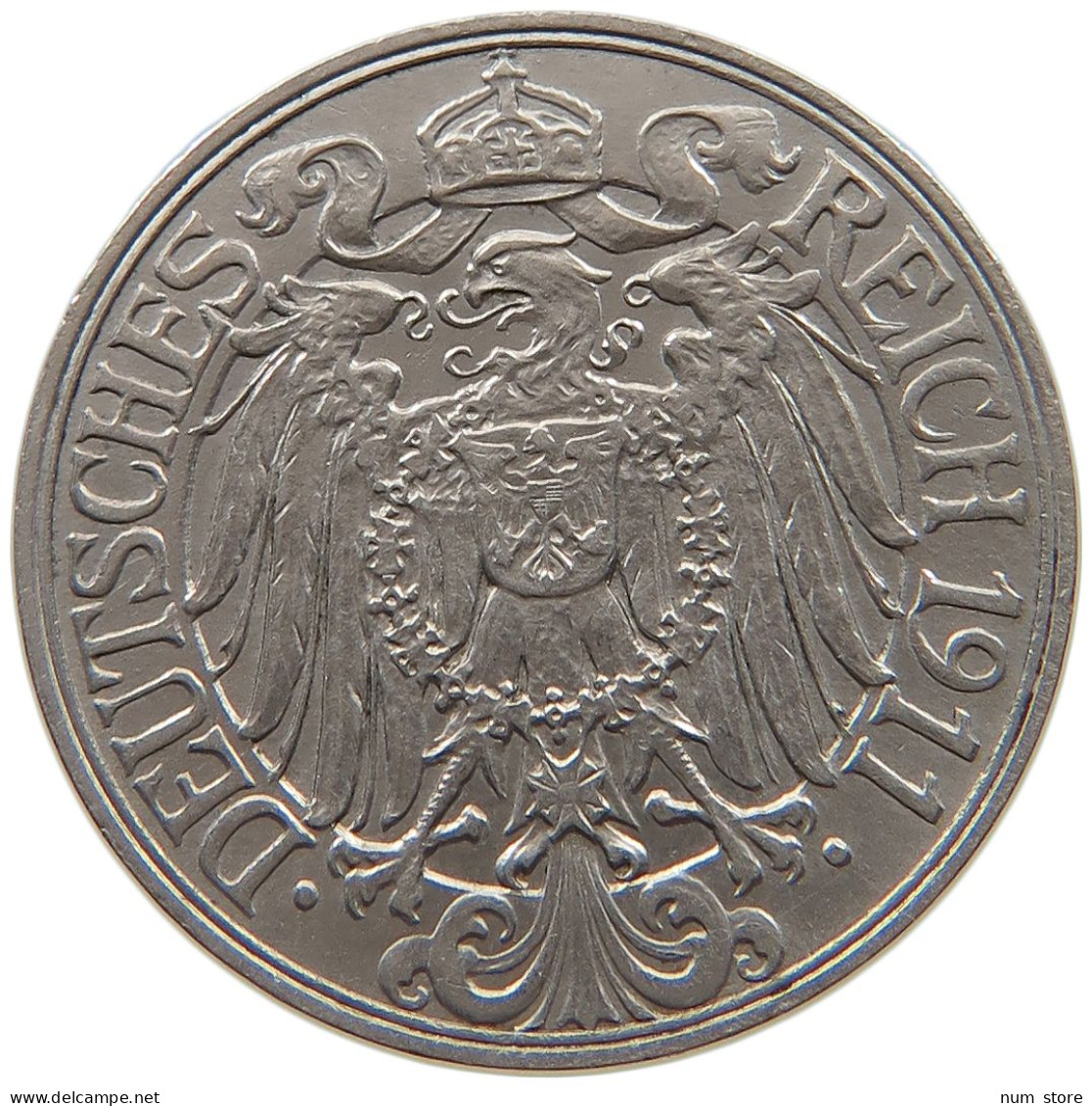 KAISERREICH 25 PFENNIG 1911 A  #a061 0317 - 25 Pfennig