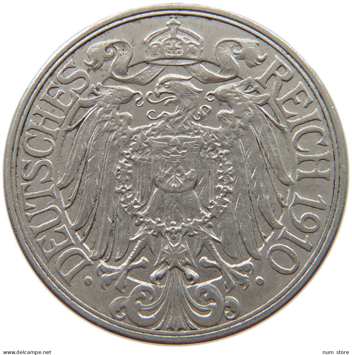 KAISERREICH 25 PFENNIG 1910 A  #s040 0223 - 25 Pfennig