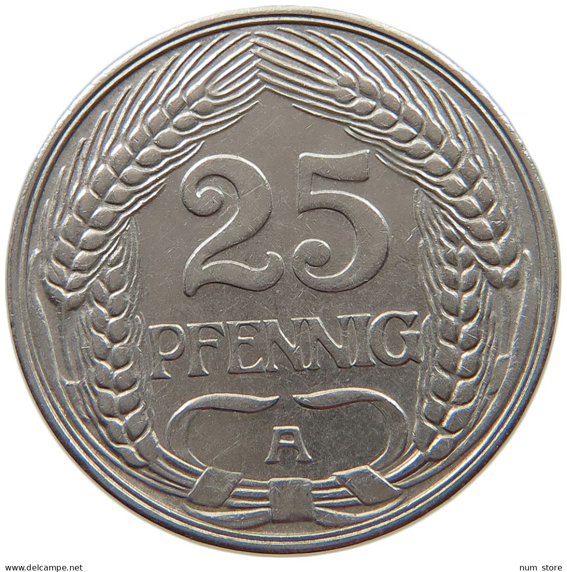 KAISERREICH 25 PFENNIG 1910 A  #s040 0163 - 25 Pfennig