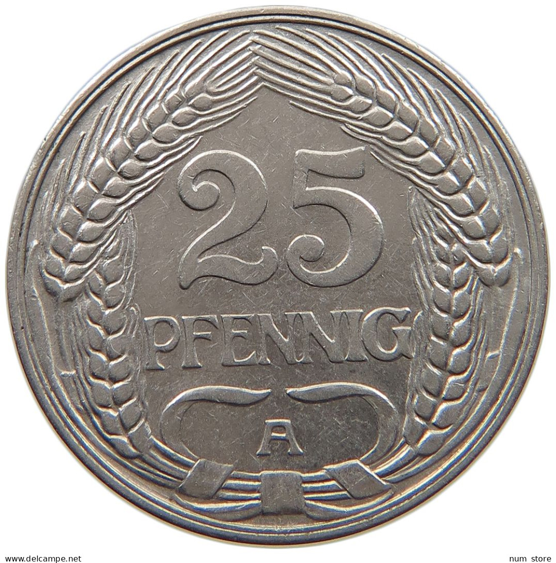 KAISERREICH 25 PFENNIG 1910 A  #c008 0241 - 25 Pfennig