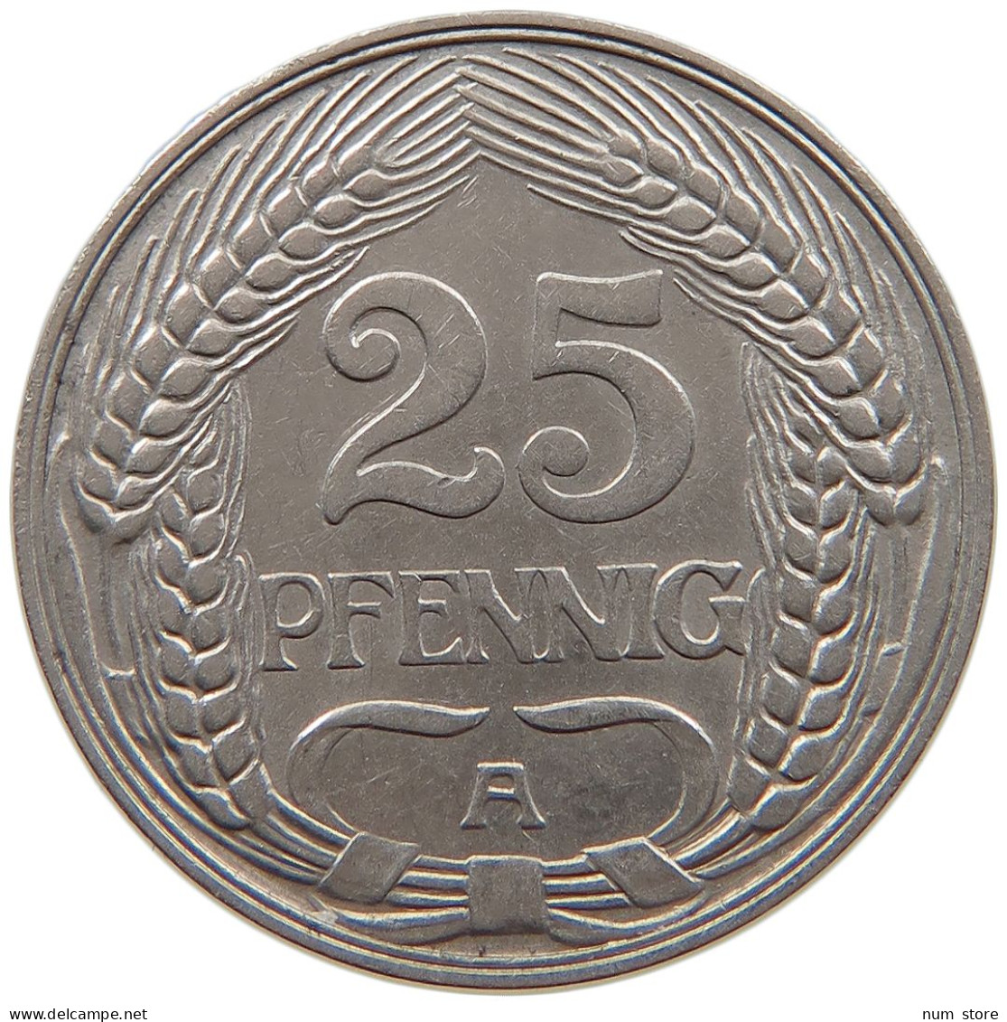 KAISERREICH 25 PFENNIG 1910 A  #a086 0953 - 25 Pfennig